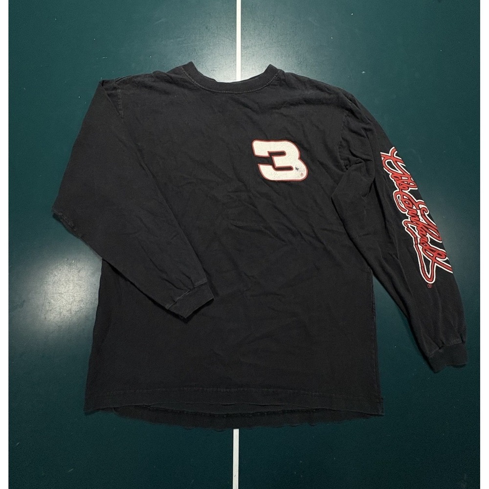 Vintage Dale Earnhardt The Intimidator NASCAR  Long Sleeve T-Shirt Men's Large